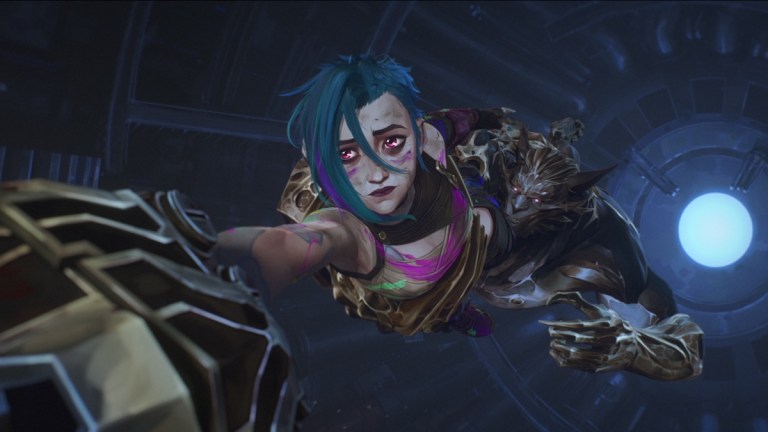 Arcane Season 2 (L to R) Ella Purnell as Jinx and JB Blanc as Warwick in Arcane Season 2. Cr. COURTESY OF NETFLIX © 2024