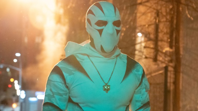 Hector Ayala / White Tiger (Kamar de los Reyes) in Marvel Television's DAREDEVIL: BORN AGAIN, exclusively on Disney+. Photo by Giovanni Rufino. © 2025 MARVEL.