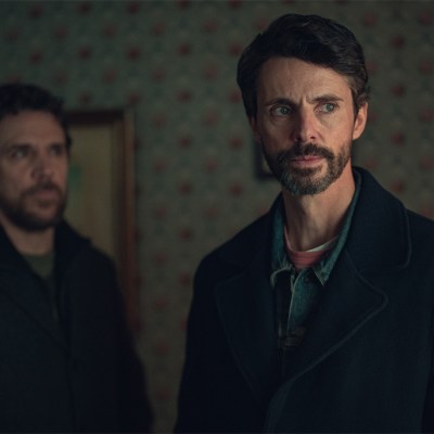 Jamie Sives and Matthew Goode in Netflix's Dept. Q