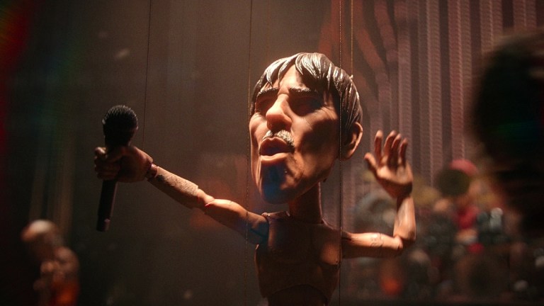 A marionette Anthony Kiedis in the Love, Death + Robots Volume 4 episode "Can't Stop."