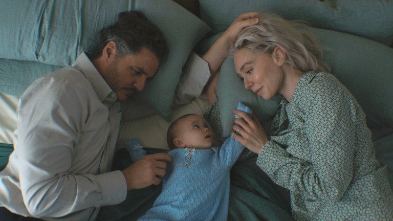 Sue, Reed and Franklin in Fantastic Four First Steps