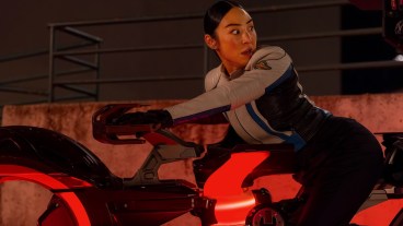 Greta Lee as Eve Kim in Disney's Live Action TRON: ARES.