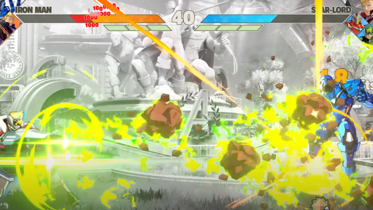 A screen grab from Marvel Tokon